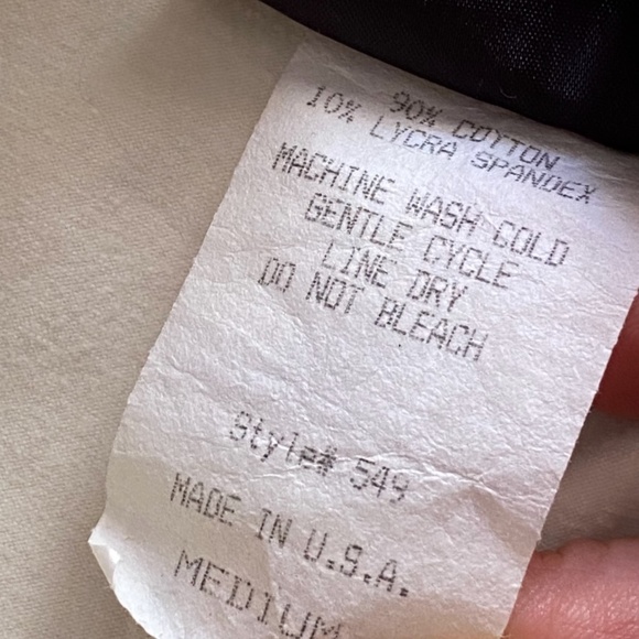 VTG 1980s Off White Stirrup Pants Womens S M - Picture 10 of 10